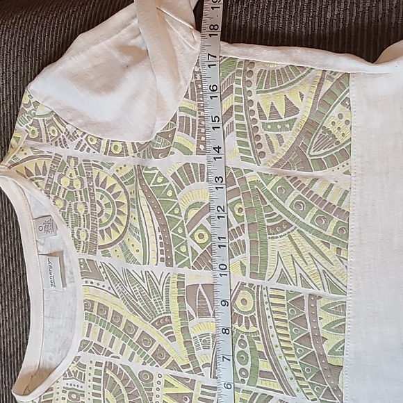 Chicos Zenergy Southwestern Print Blouse - Picture 9 of 11